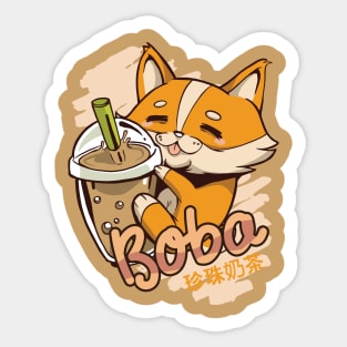 Gorgi Bubble Tea Sticker